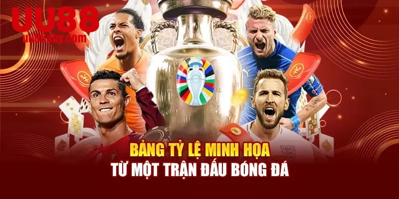 Bảng tỷ lệ minh họa từ một trận đấu bóng đá