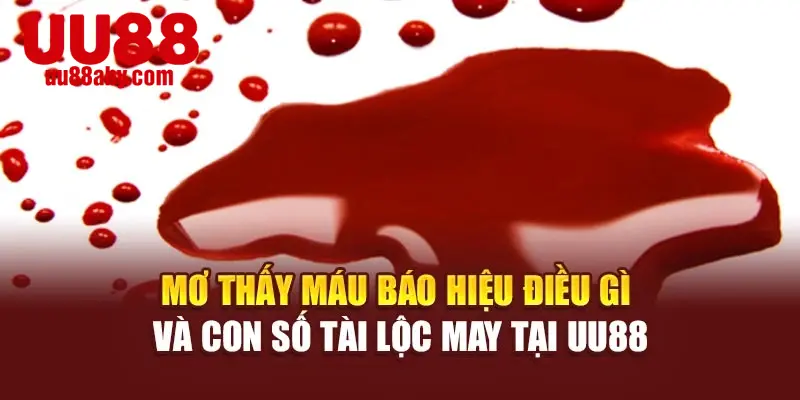 Mơ Thấy Máu Báo Hiệu Điều Gì Và Con Số Tài Lộc May Tại UU88