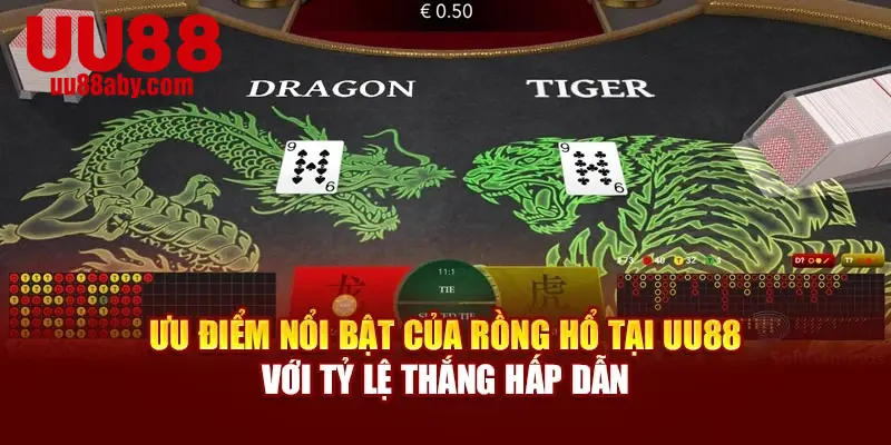 Ưu điểm nổi bật của Rồng Hổ tại nền tảng với tỷ lệ thắng hấp dẫn